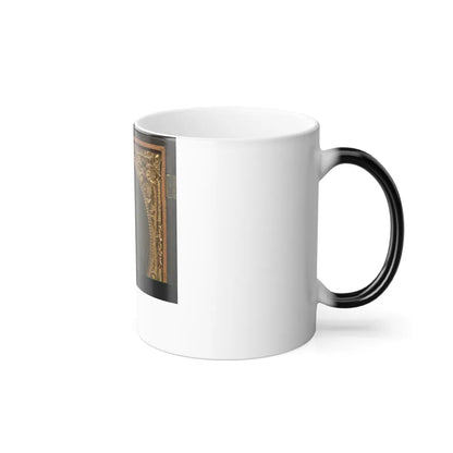 Unidentified Soldier in Confederate Second Lieutenant Cavalry Uniform With Sheathed Cavalry Sword (U.S. Civil War) Color Changing Coffee Mug 11oz-Go Mug Yourself