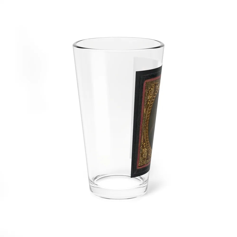 Unidentified Soldier In Confederate Shell Jacket 003 (U.S. Civil War) Pint Glass 16oz-Go Mug Yourself