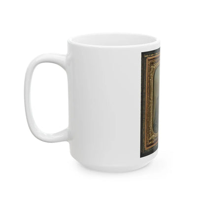 Unidentified Soldier In Confederate Uniform 001 (U.S. Civil War) White Coffee Mug-Go Mug Yourself