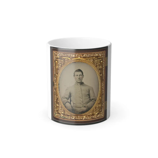 Unidentified Soldier in Confederate Uniform 001(2) (U.S. Civil War) Color Changing Coffee Mug 11oz-11oz-Go Mug Yourself