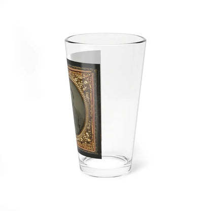 Unidentified Soldier In Confederate Uniform 002 (U.S. Civil War) Pint Glass 16oz-Go Mug Yourself