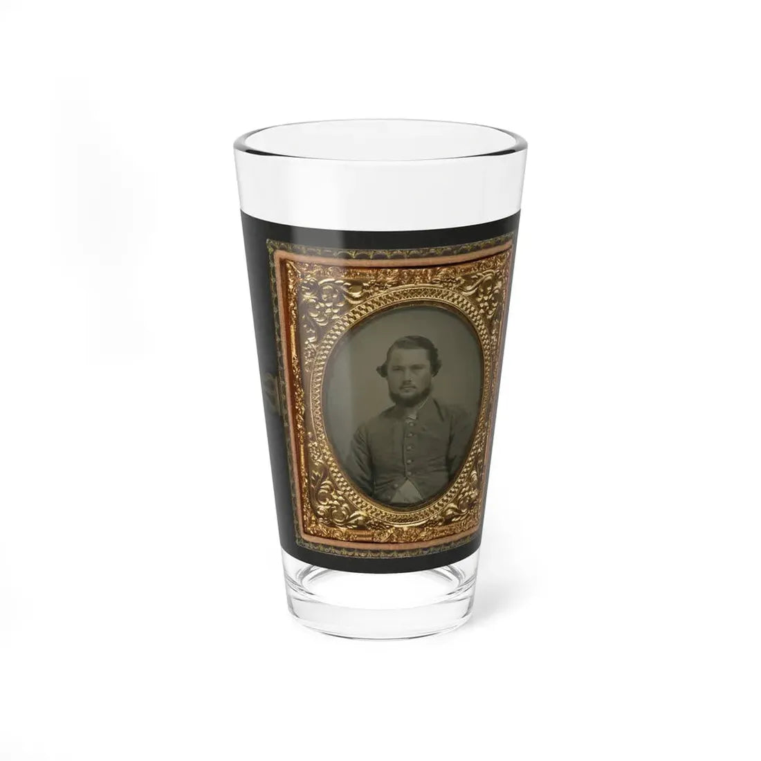Unidentified Soldier In Confederate Uniform 002 (U.S. Civil War) Pint Glass 16oz 16oz - Go Mug Yourself