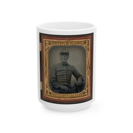 Unidentified Soldier In Confederate Uniform(4) (U.S. Civil War) White Coffee Mug 15oz - Go Mug Yourself