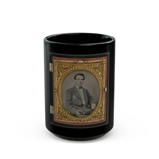 Unidentified Soldier In Confederate Uniform(5) (U.S. Civil War) Black Coffee Mug 15oz - Go Mug Yourself