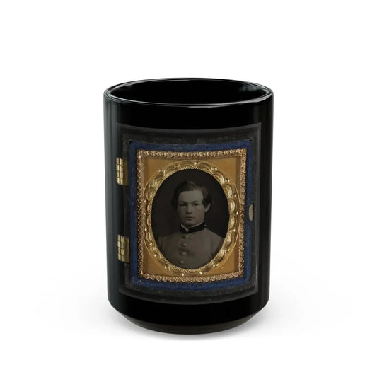 Unidentified Soldier In Confederate Uniform(6) (U.S. Civil War) Black Coffee Mug 15oz - Go Mug Yourself