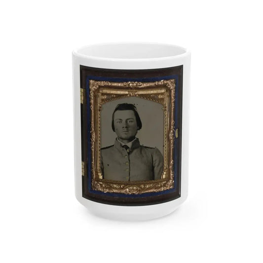 Unidentified Soldier In Confederate Uniform(7) (U.S. Civil War) White Coffee Mug 15oz - Go Mug Yourself