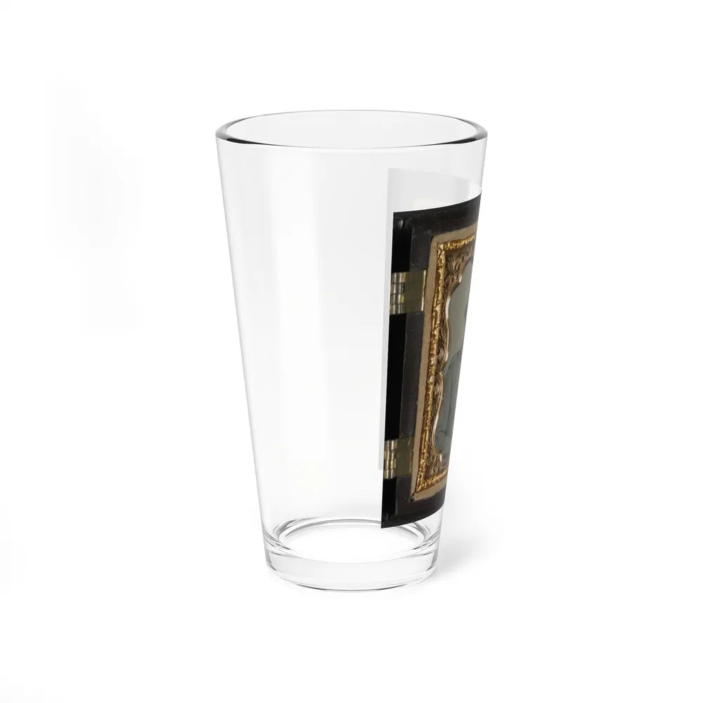 Unidentified Soldier In Confederate Uniform And Crescent City Guards Of New Orleans Kepi (U.S. Civil War) Pint Glass 16oz-Go Mug Yourself