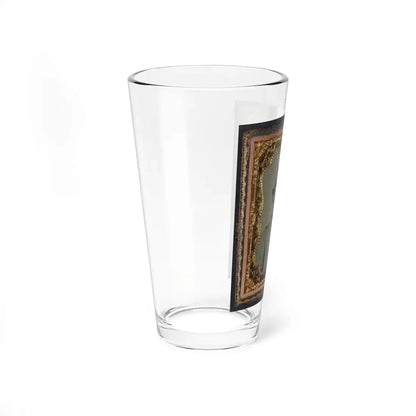 Unidentified Soldier In Confederate Uniform And Forage Cap (U.S. Civil War) Pint Glass 16oz - Go Mug Yourself