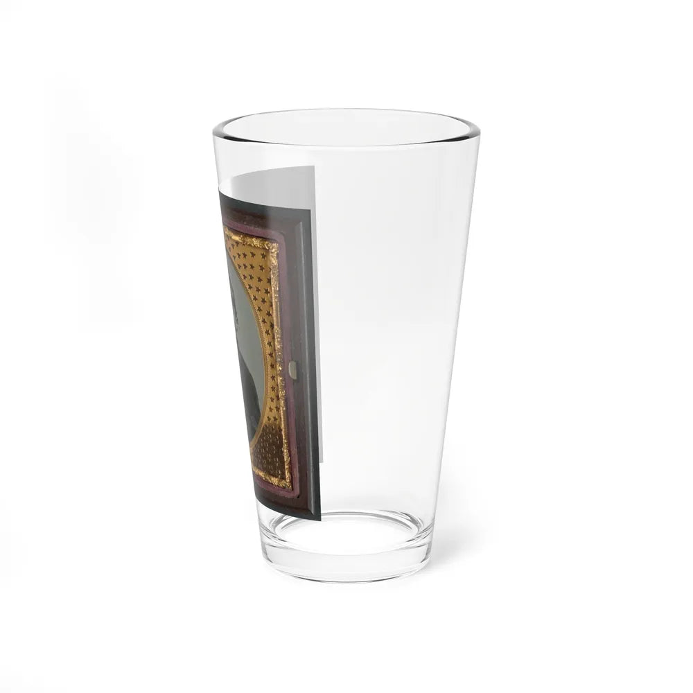 Unidentified Soldier In Confederate Uniform And Richmond Howitzers Artillery Unit Hat (U.S. Civil War) Pint Glass 16oz-Go Mug Yourself