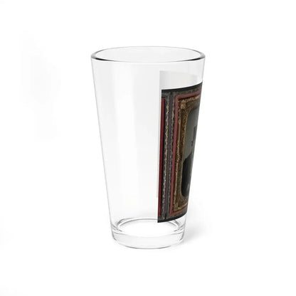 Unidentified Soldier In Confederate Uniform And Unidentified Man, Possibly The Soldier's Father (U.S. Civil War) Pint Glass 16oz - Go Mug Yourself