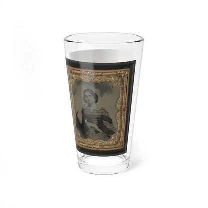 Unidentified Soldier In Confederate Uniform And Unidentified Woman (U.S. Civil War) Pint Glass 16oz-Go Mug Yourself