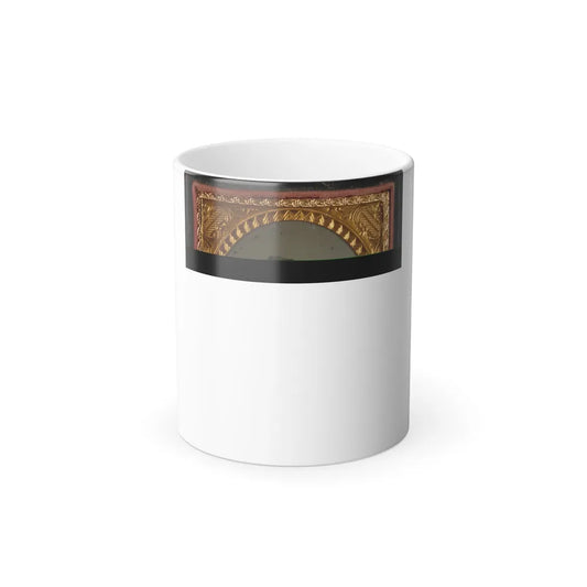 Unidentified Soldier in Confederate Uniform Holding Saber and Revolver (U.S. Civil War) Color Changing Coffee Mug 11oz-11oz-Go Mug Yourself