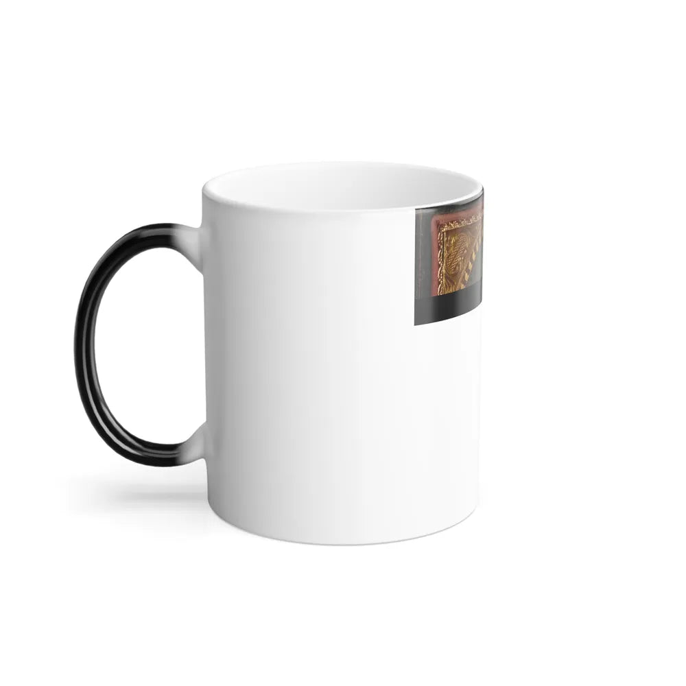 Unidentified Soldier in Confederate Uniform Holding Saber and Revolver (U.S. Civil War) Color Changing Coffee Mug 11oz-Go Mug Yourself