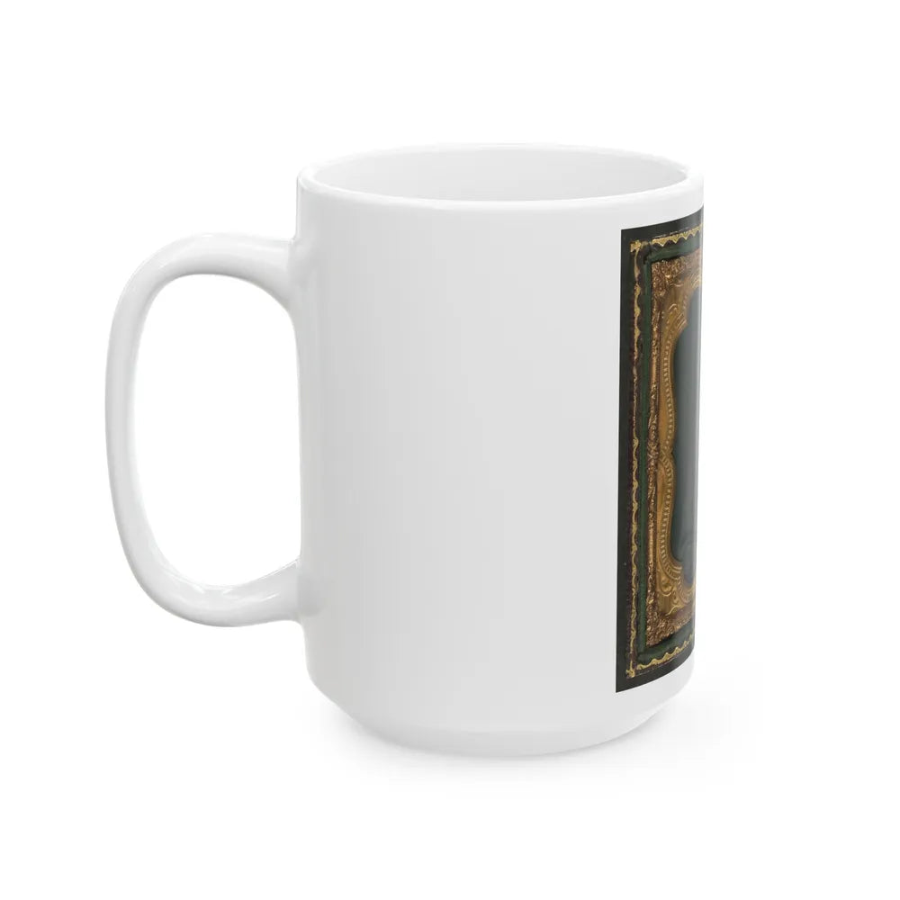 Unidentified Soldier In Confederate Uniform (U.S. Civil War) White Coffee Mug-Go Mug Yourself