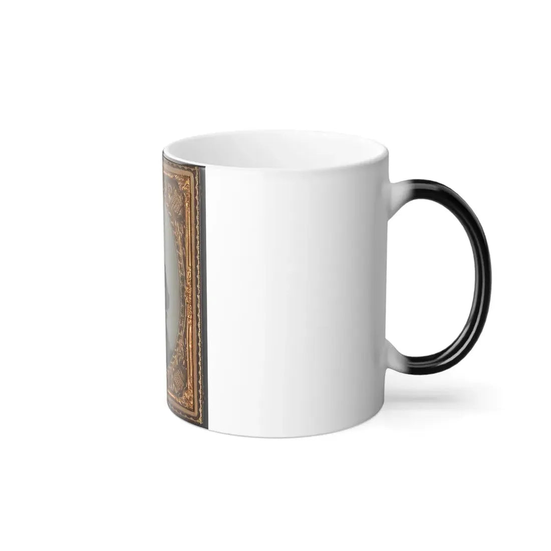 Unidentified Soldier in Confederate Uniform With D-Guard Bowie Knife, Musket, and Revolver (U.S. Civil War) Color Changing Coffee Mug 11oz - Go Mug Yourself