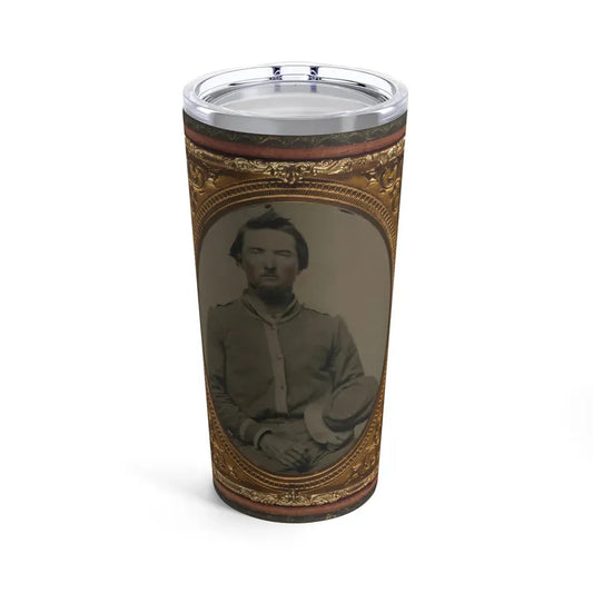 Unidentified Soldier In Confederate Uniform With Kepi (U.S. Civil War) Tumbler 20oz 20oz - Go Mug Yourself