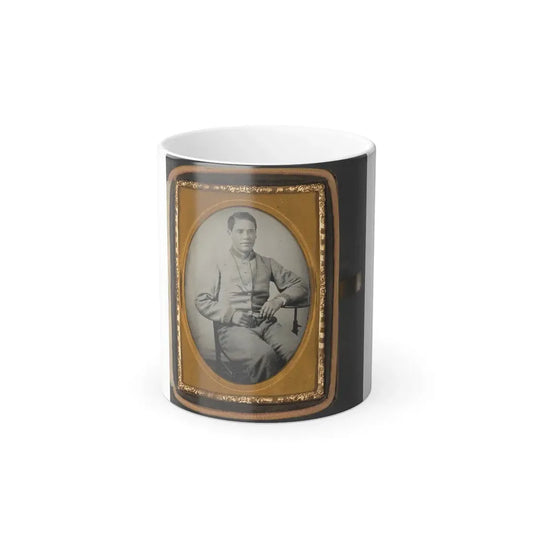 Unidentified Soldier in Confederate Uniform With Lanyard Around His Neck (U.S. Civil War) Color Changing Coffee Mug 11oz Default Title 11oz - Go Mug Yourself