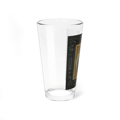 Unidentified Soldier In Confederate Uniform With Percussion Pistol (U.S. Civil War) Pint Glass 16oz - Go Mug Yourself