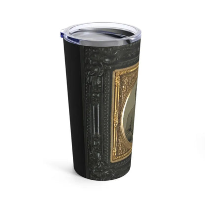 Unidentified Soldier In Confederate Uniform With Percussion Pistol (U.S. Civil War) Tumbler 20oz - Go Mug Yourself