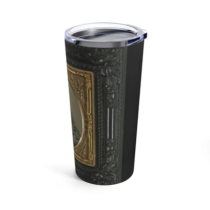 Unidentified Soldier In Confederate Uniform With Percussion Pistol (U.S. Civil War) Tumbler 20oz - Go Mug Yourself
