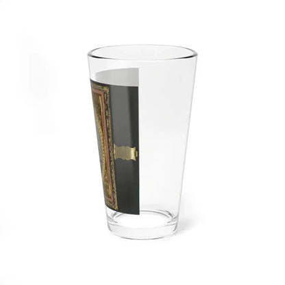 Unidentified Soldier In Confederate Uniform With Photograph Case (U.S. Civil War) Pint Glass 16oz - Go Mug Yourself