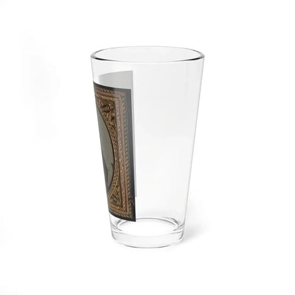 Unidentified Soldier In Confederate Uniform With Red Shirt And Kepi (U.S. Civil War) Pint Glass 16oz - Go Mug Yourself