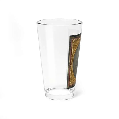 Unidentified Soldier In Confederate Uniform With Sword And Two Guns (U.S. Civil War) Pint Glass 16oz - Go Mug Yourself