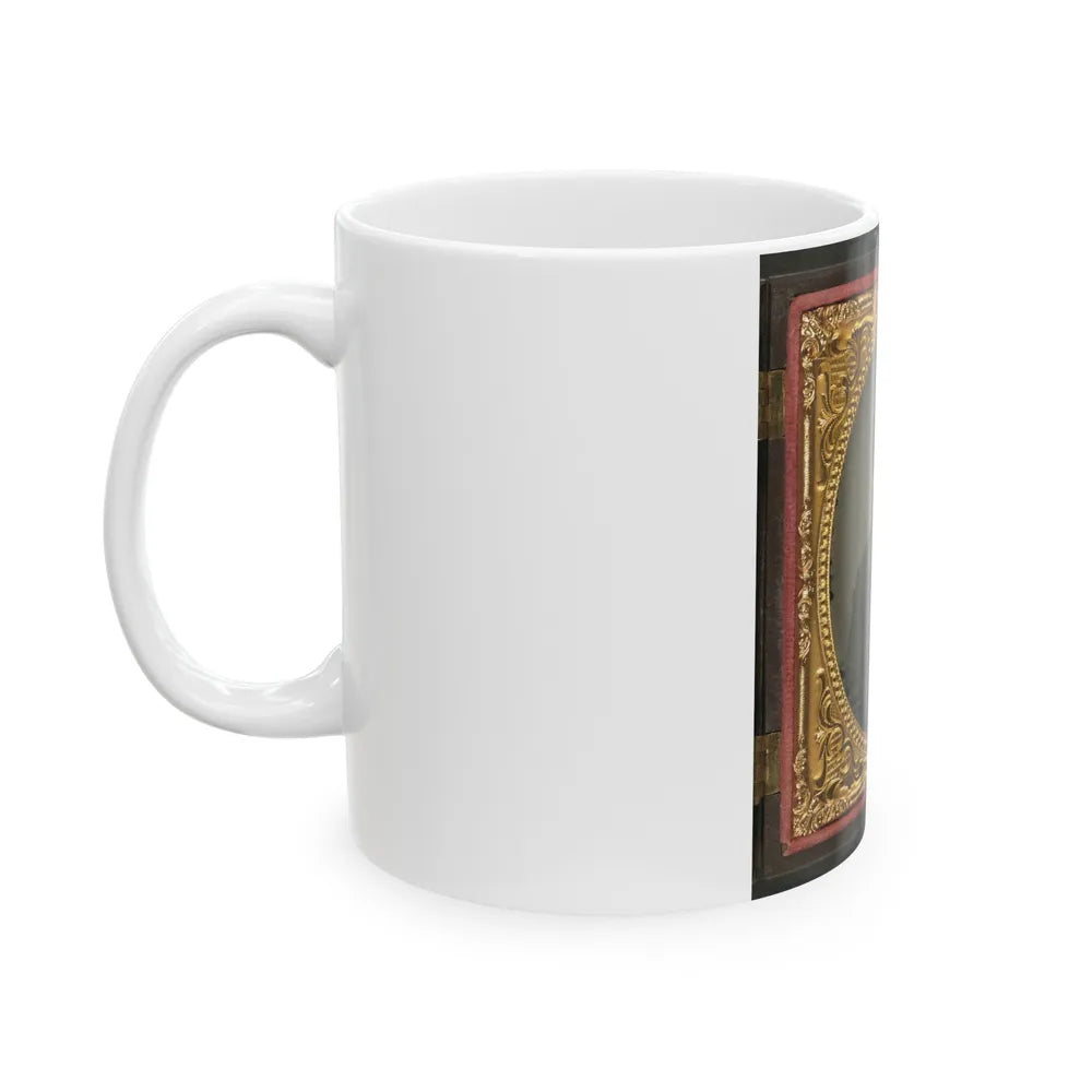 Unidentified Soldier In Confederate Uniform(2) (U.S. Civil War) White Coffee Mug-Go Mug Yourself