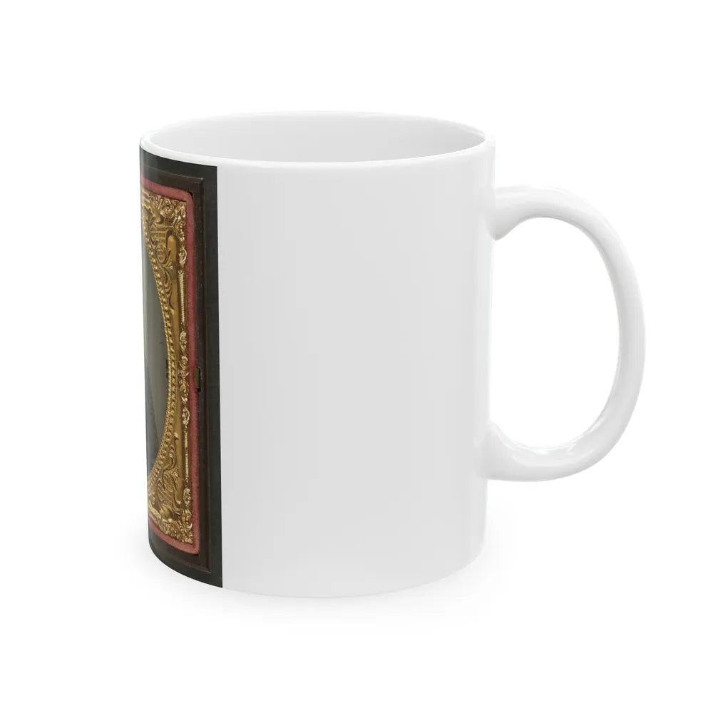 Unidentified Soldier In Confederate Uniform(2) (U.S. Civil War) White Coffee Mug-Go Mug Yourself