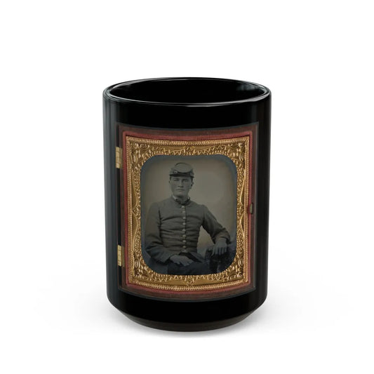 Unidentified Soldier In Confederate Uniform(4) (U.S. Civil War) Black Coffee Mug-15oz-Go Mug Yourself