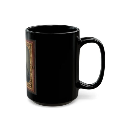 Unidentified Soldier In Confederate Uniform(4) (U.S. Civil War) Black Coffee Mug-Go Mug Yourself