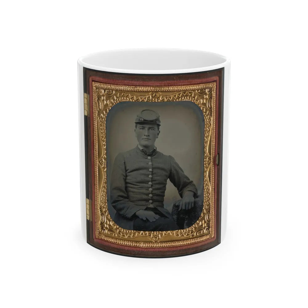 Unidentified Soldier In Confederate Uniform(4) (U.S. Civil War) White Coffee Mug-11oz-Go Mug Yourself