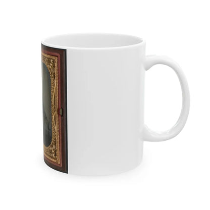 Unidentified Soldier In Confederate Uniform(4) (U.S. Civil War) White Coffee Mug-Go Mug Yourself