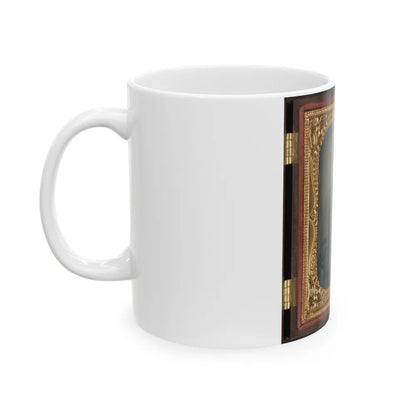 Unidentified Soldier In Confederate Uniform(4) (U.S. Civil War) White Coffee Mug-Go Mug Yourself