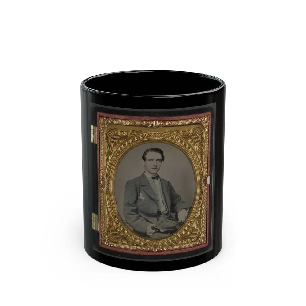 Unidentified Soldier In Confederate Uniform(5) (U.S. Civil War) Black Coffee Mug-11oz-Go Mug Yourself