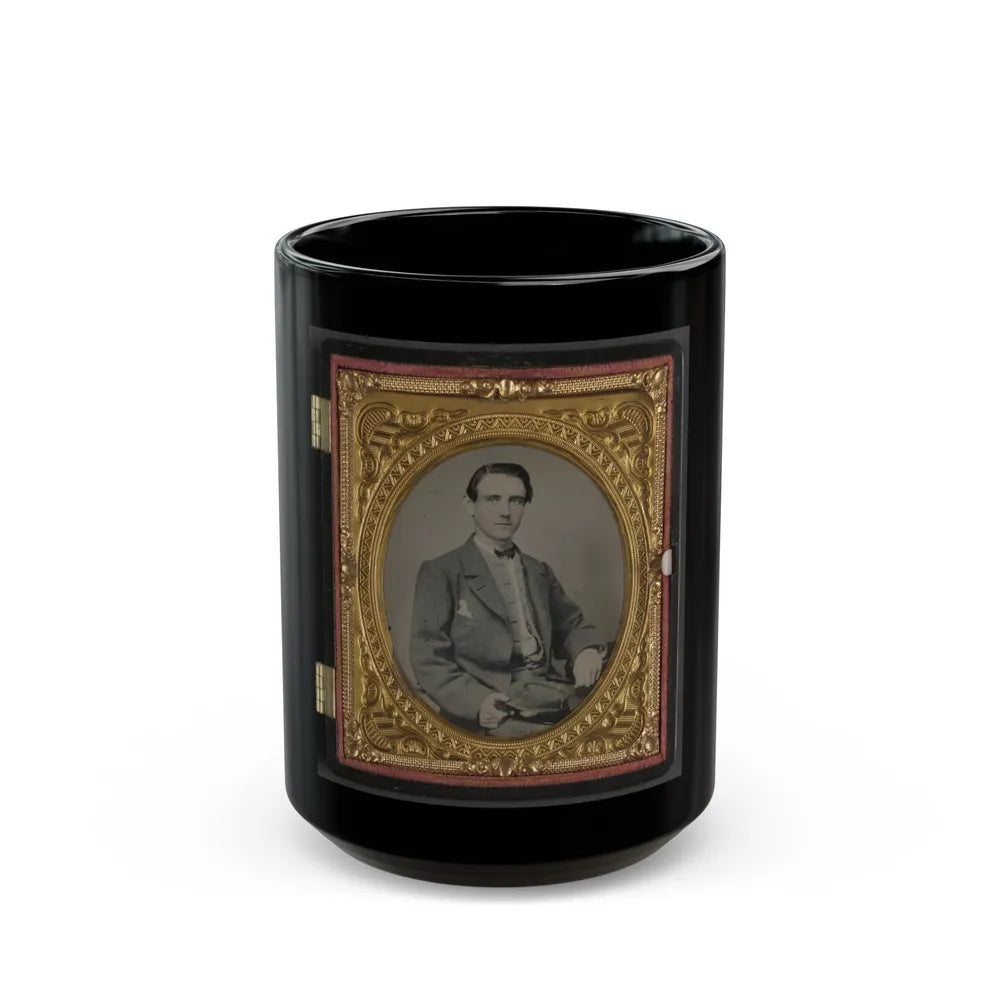 Unidentified Soldier In Confederate Uniform(5) (U.S. Civil War) Black Coffee Mug-15oz-Go Mug Yourself