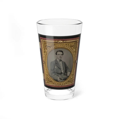 Unidentified Soldier In Confederate Uniform(5) (U.S. Civil War) Pint Glass 16oz-16oz-Go Mug Yourself