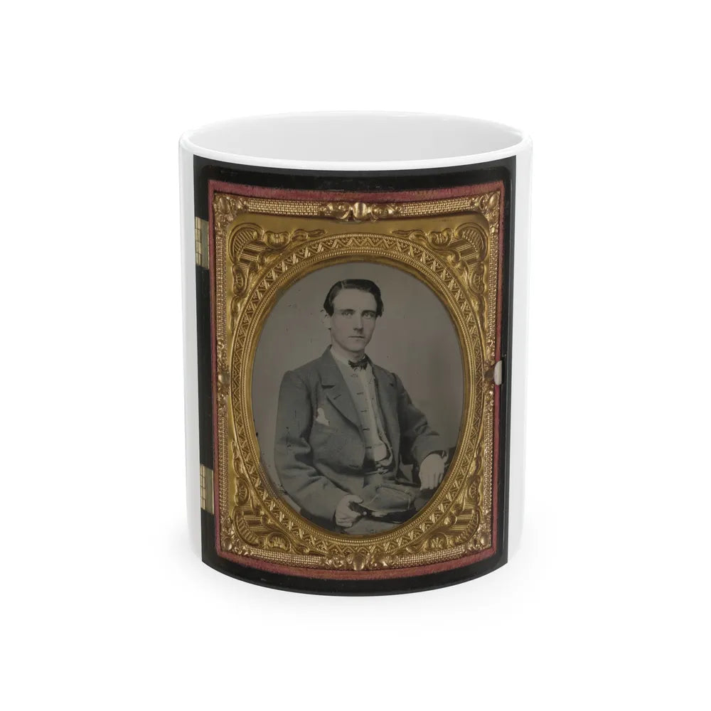 Unidentified Soldier In Confederate Uniform(5) (U.S. Civil War) White Coffee Mug-11oz-Go Mug Yourself