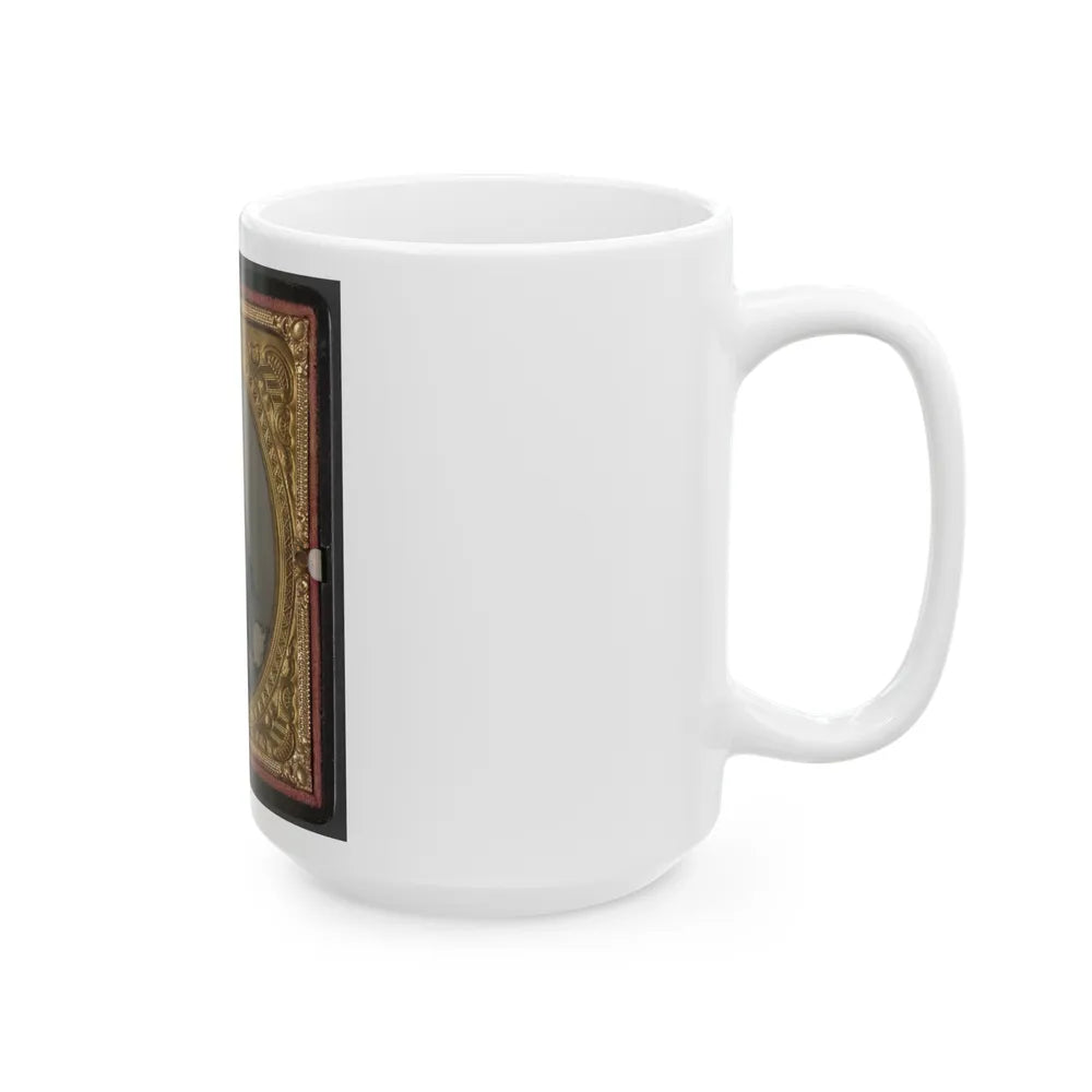 Unidentified Soldier In Confederate Uniform(5) (U.S. Civil War) White Coffee Mug-Go Mug Yourself