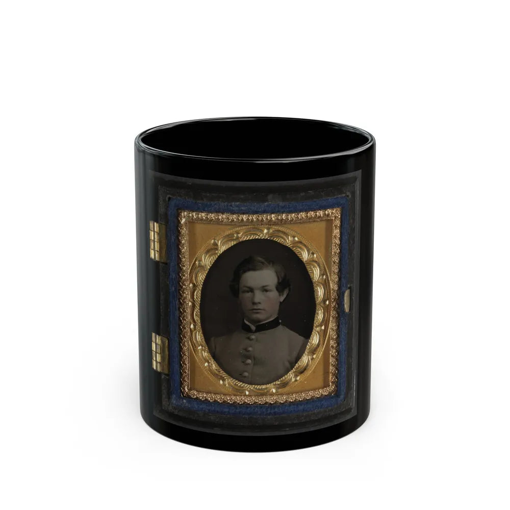 Unidentified Soldier In Confederate Uniform(6) (U.S. Civil War) Black Coffee Mug-11oz-Go Mug Yourself