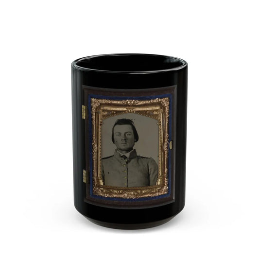 Unidentified Soldier In Confederate Uniform(7) (U.S. Civil War) Black Coffee Mug-15oz-Go Mug Yourself