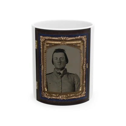 Unidentified Soldier In Confederate Uniform(7) (U.S. Civil War) White Coffee Mug-11oz-Go Mug Yourself