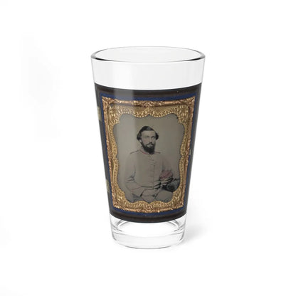 Unidentified Soldier In Norfolk Light Blues Virginia Light Artillery Battery Uniform (U.S. Civil War) Pint Glass 16oz-16oz-Go Mug Yourself