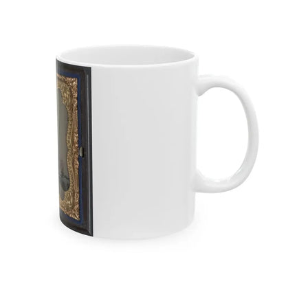 Unidentified Soldier In Norfolk  Light Blues  Virginia Light Artillery Battery Uniform (U.S. Civil War) White Coffee Mug - Go Mug Yourself