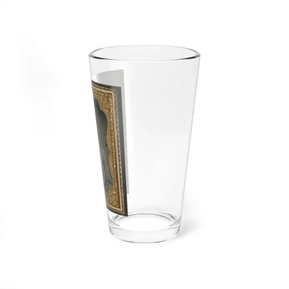 Unidentified Soldier In North Carolina Uniform With Sword And Revolver (U.S. Civil War) Pint Glass 16oz - Go Mug Yourself