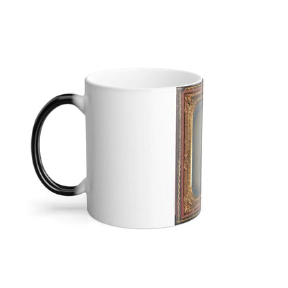 Unidentified Soldier in Ohio Volunteer Militia Uniform With Bedroll and Musket (U.S. Civil War) Color Changing Coffee Mug 11oz-Go Mug Yourself