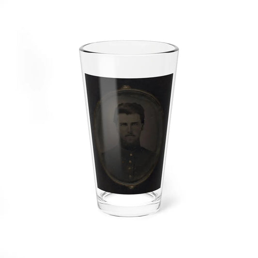 Unidentified Soldier In Pendant 001 (U.S. Civil War) Pint Glass 16oz-16oz-Go Mug Yourself