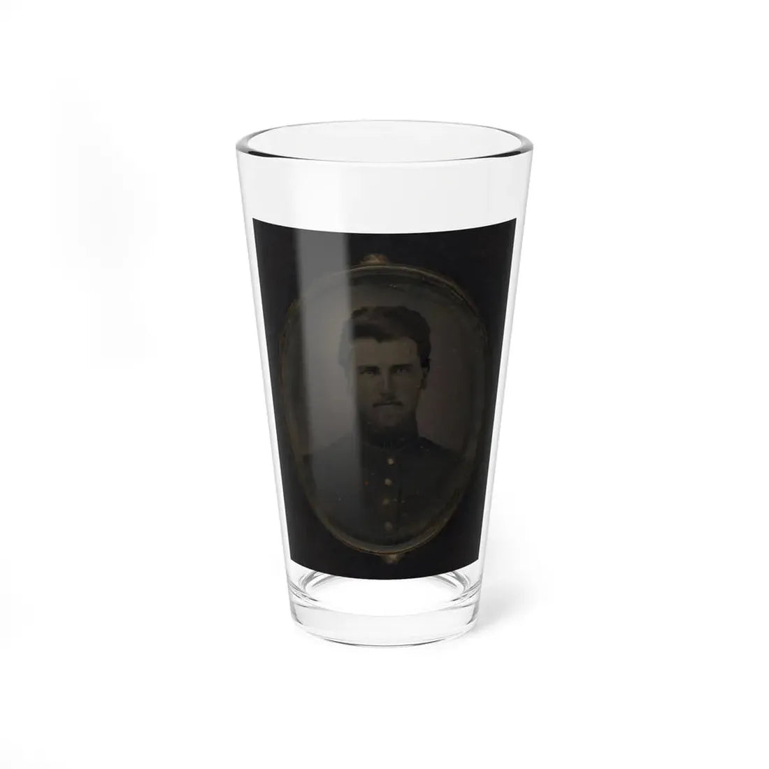 Unidentified Soldier In Pendant 001 (U.S. Civil War) Pint Glass 16oz 16oz - Go Mug Yourself