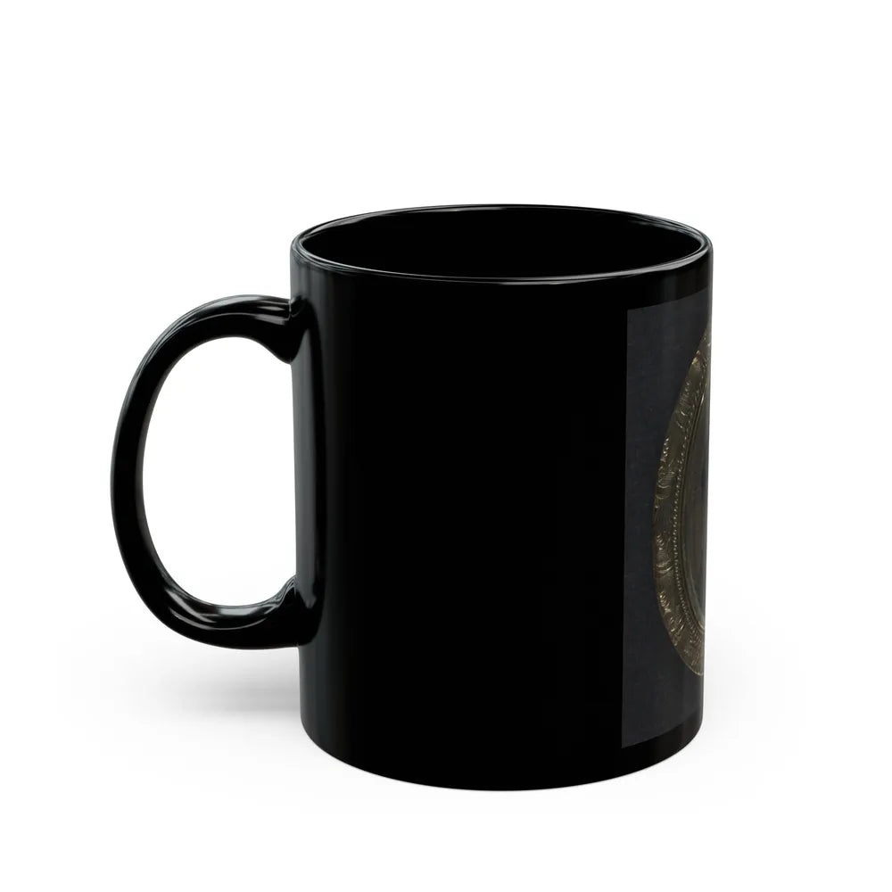 Unidentified Soldier In Pendant (U.S. Civil War) Black Coffee Mug-Go Mug Yourself