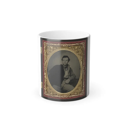 Unidentified Soldier in Richmond Howitzers Uniform (U.S. Civil War) Color Changing Coffee Mug 11oz-11oz-Go Mug Yourself
